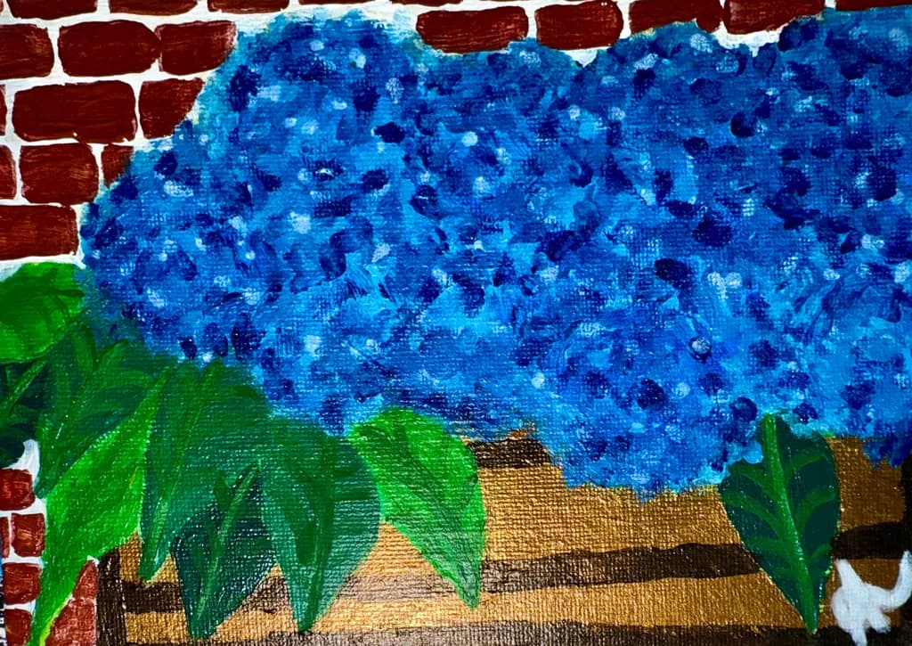 Blue Blossom Basket