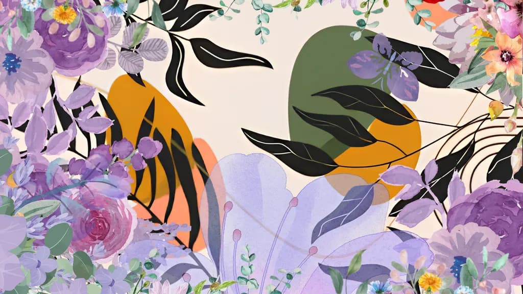 Abstract Floral Harmony