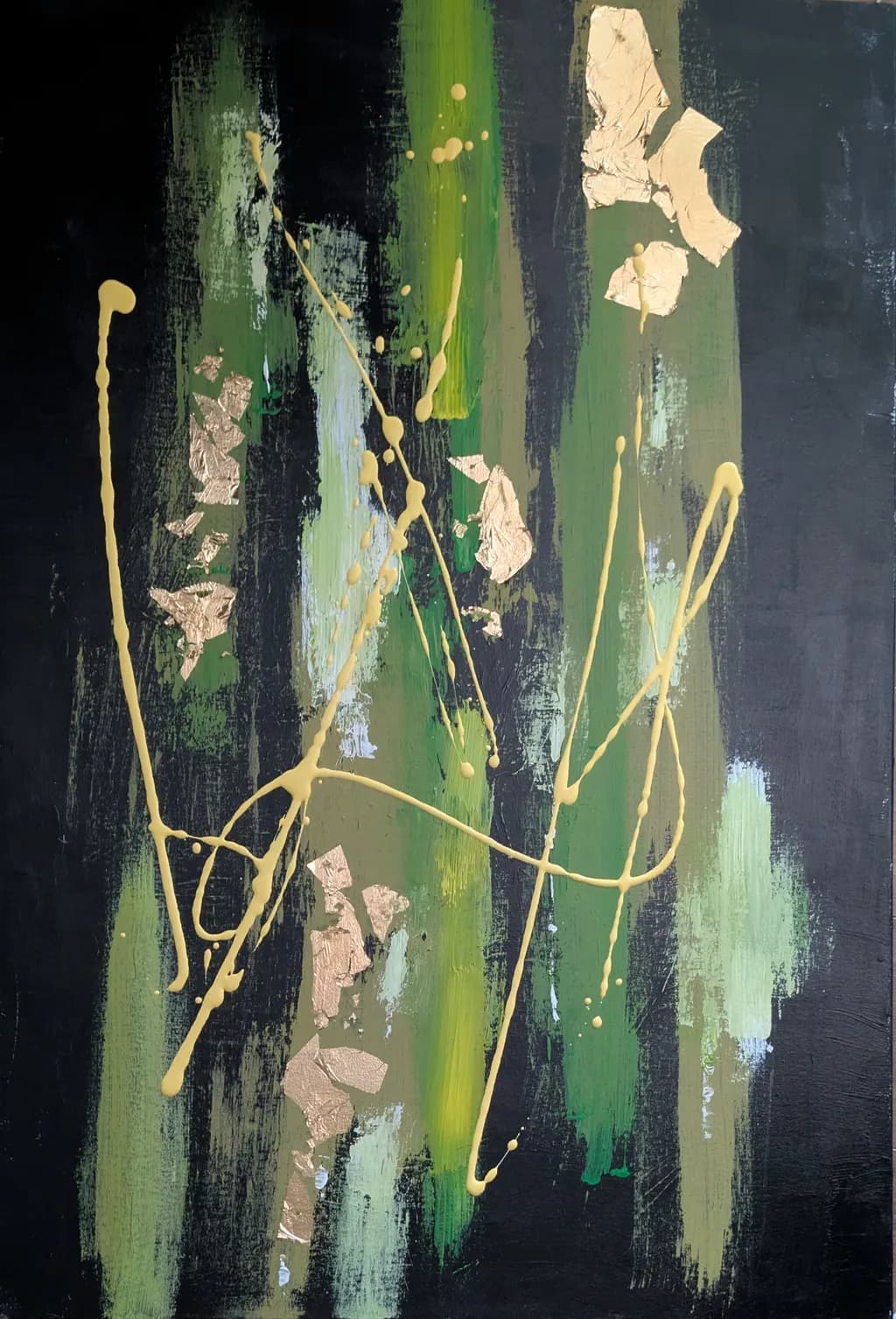 Abstract Green Layers