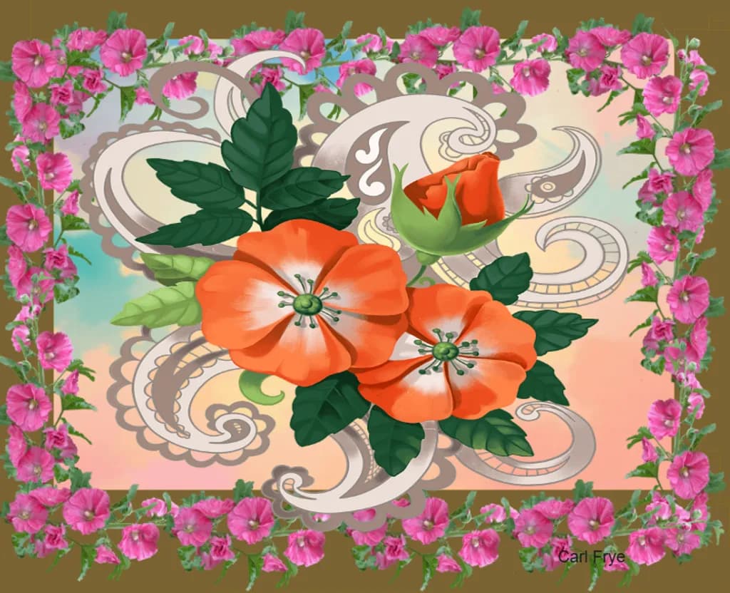 Orchid Bloom Frame