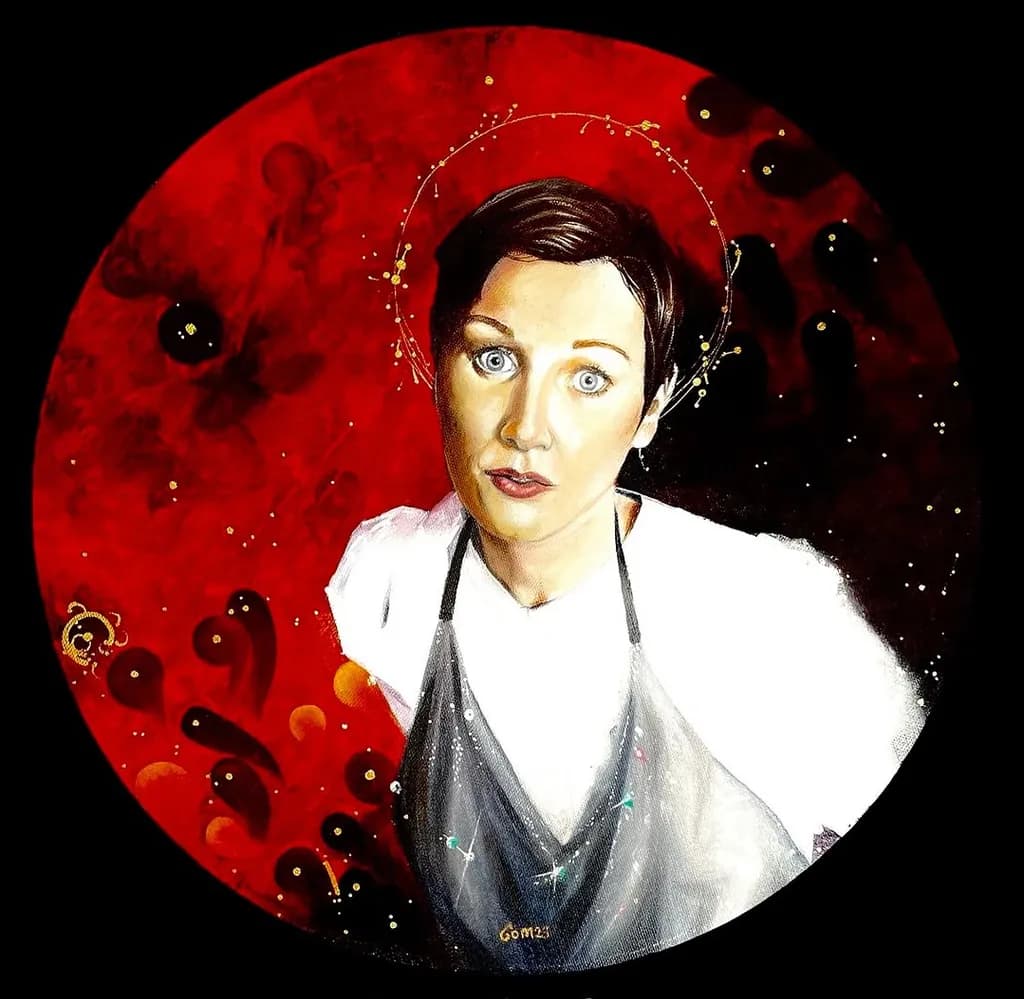 Red Halo Portrait