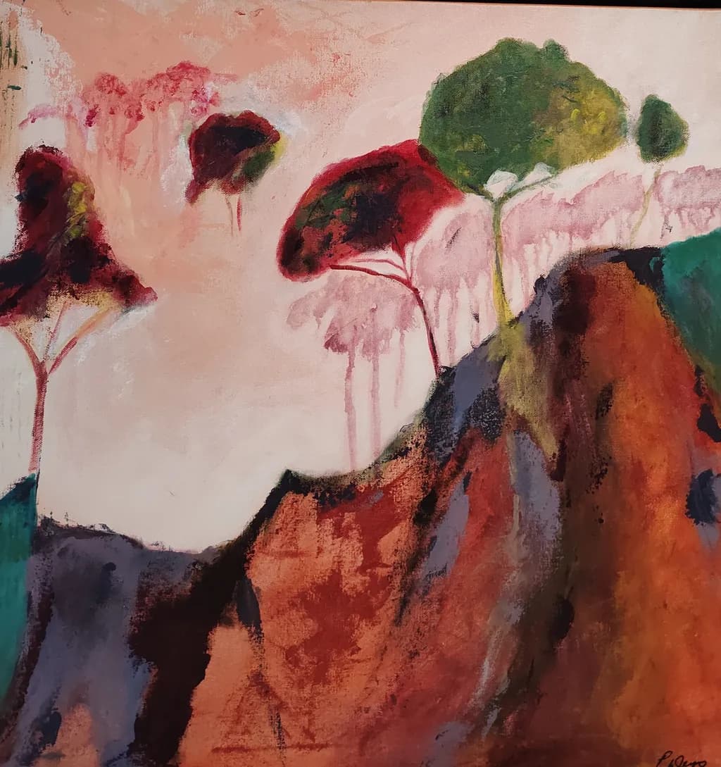 Expressionist Tree Landscape