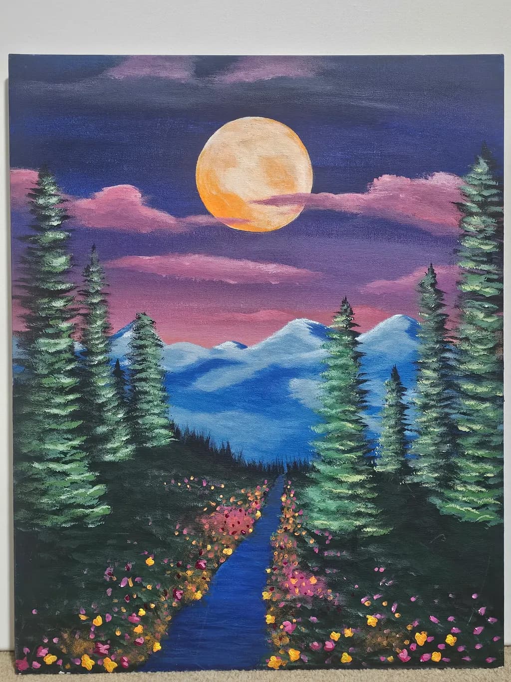 Moonlit Mountain Path