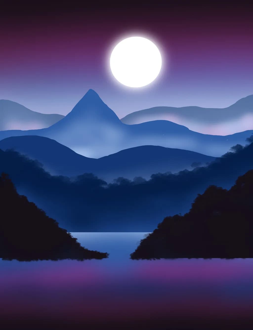 Moonlit Peaks