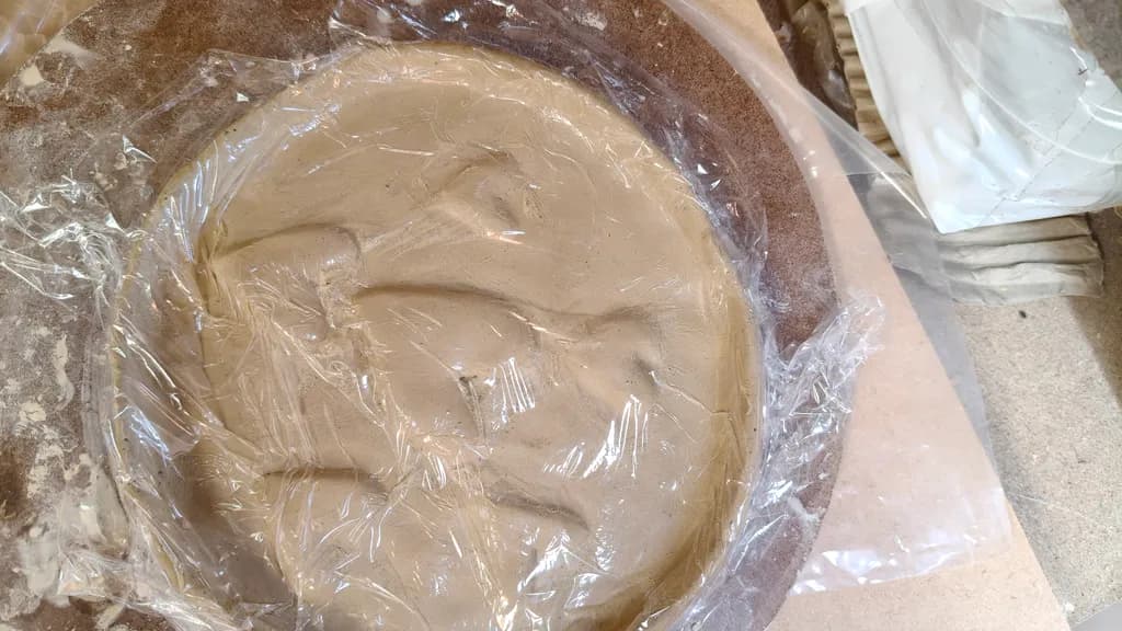 Reclining Form in Clay