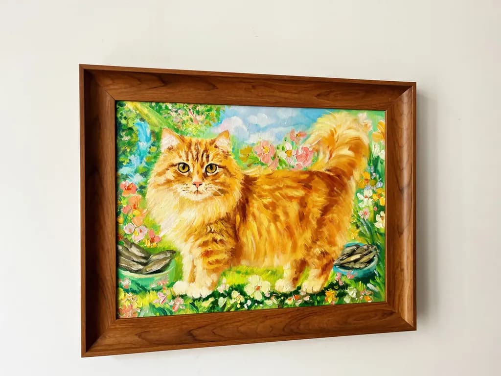 Golden Garden Cat