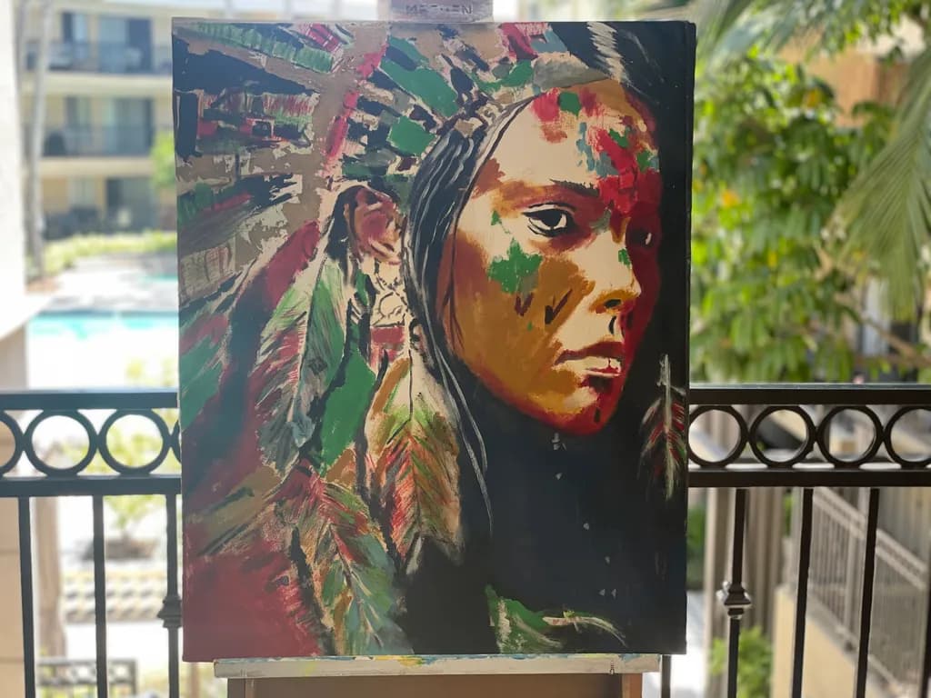 War Paint Reflection