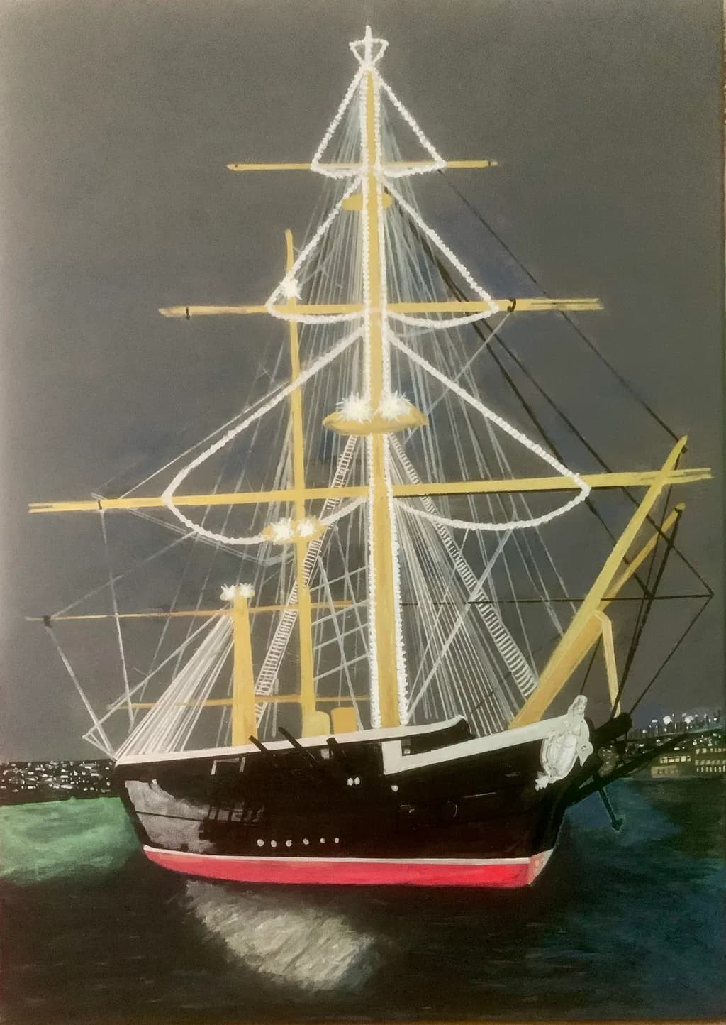 Illuminated Clipper Ship