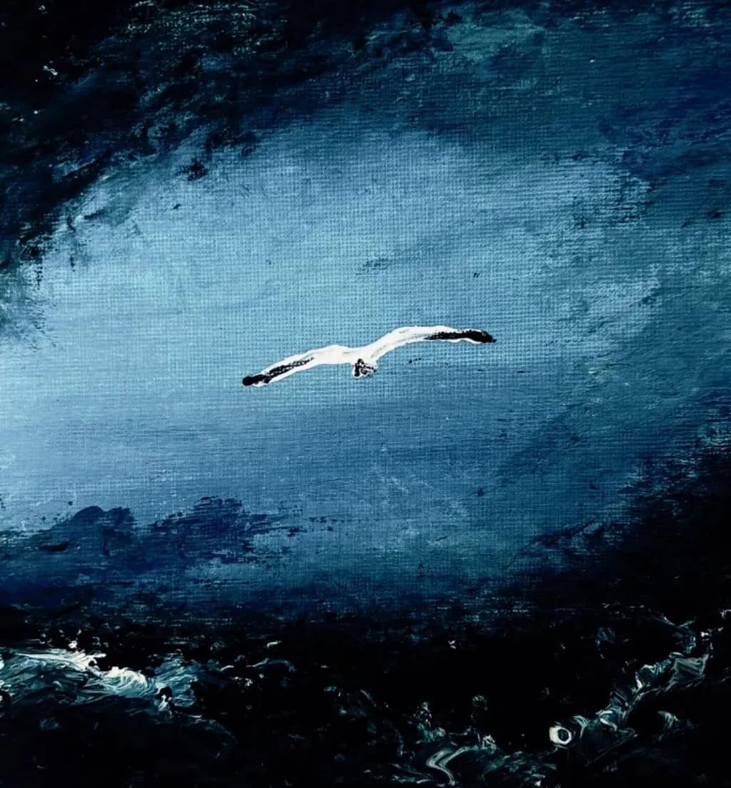 Soaring White Bird