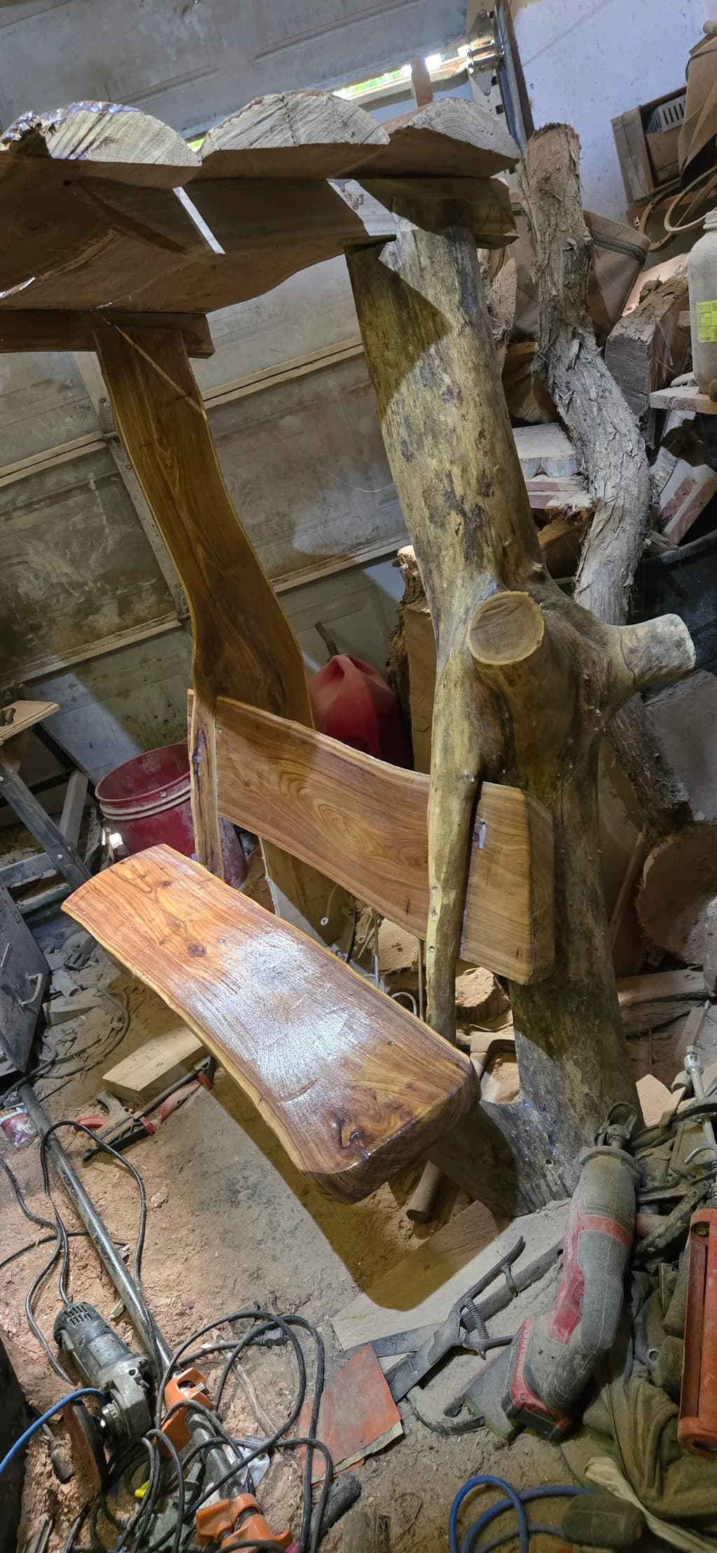 Rustic Timber Seat