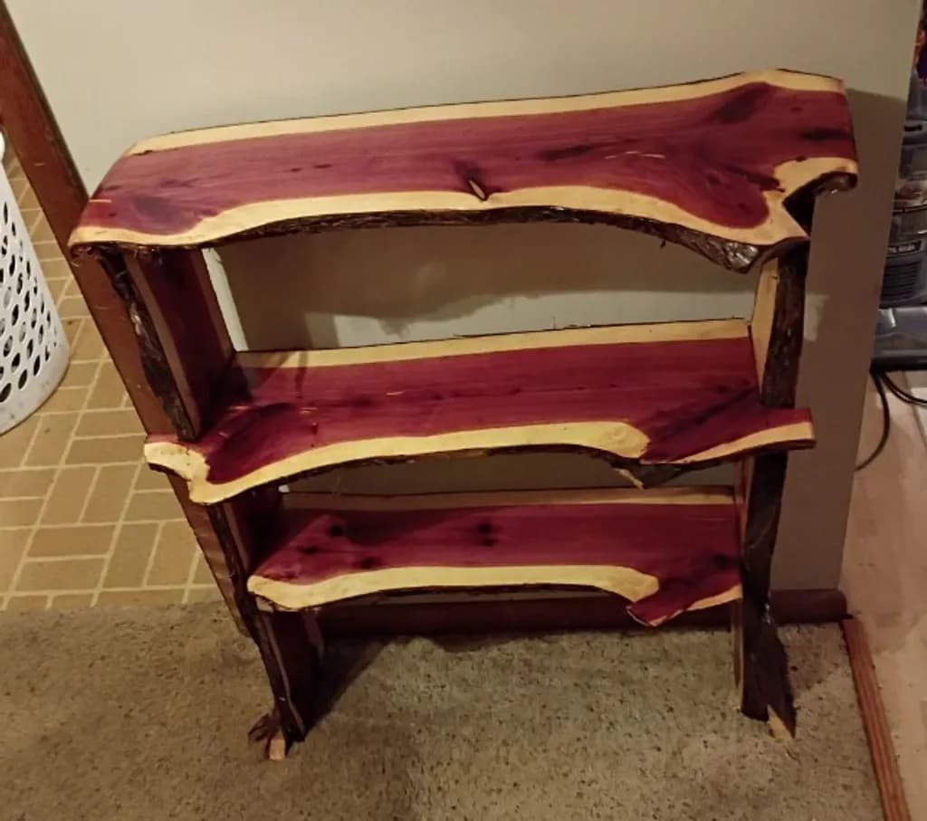 Live Edge Cedar Shelf