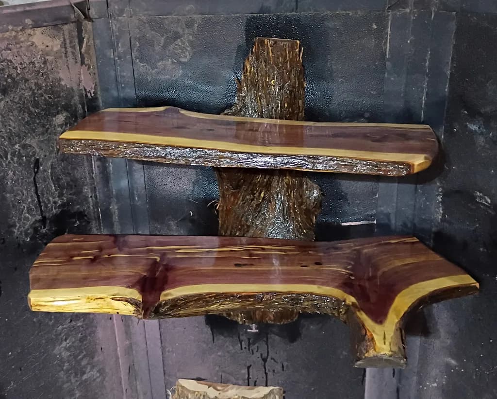Natural Edge Shelves