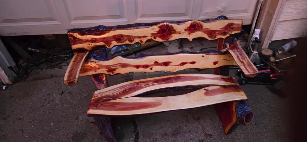 Live Edge Harmony Bench