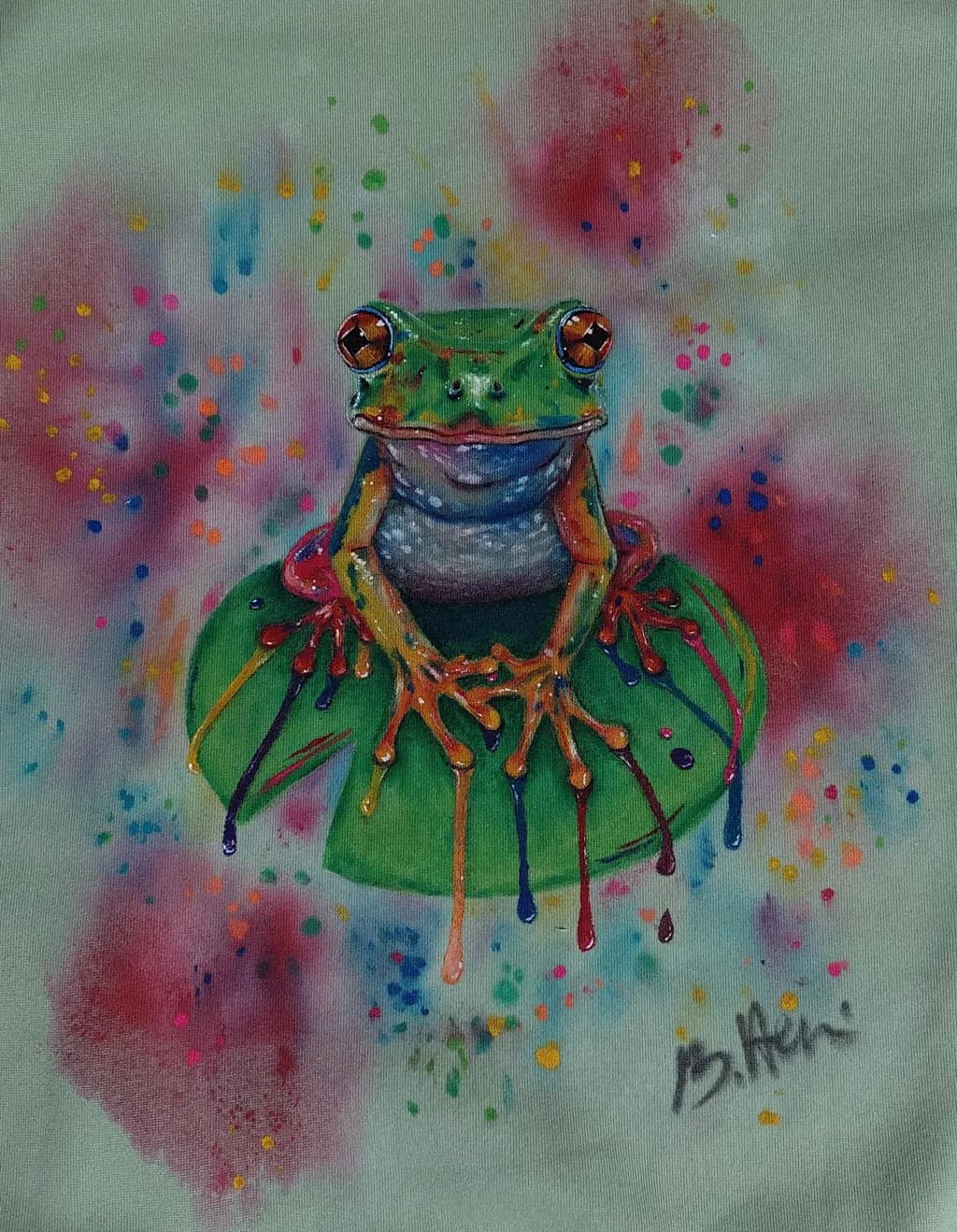 Rainbow Lilypad Frog