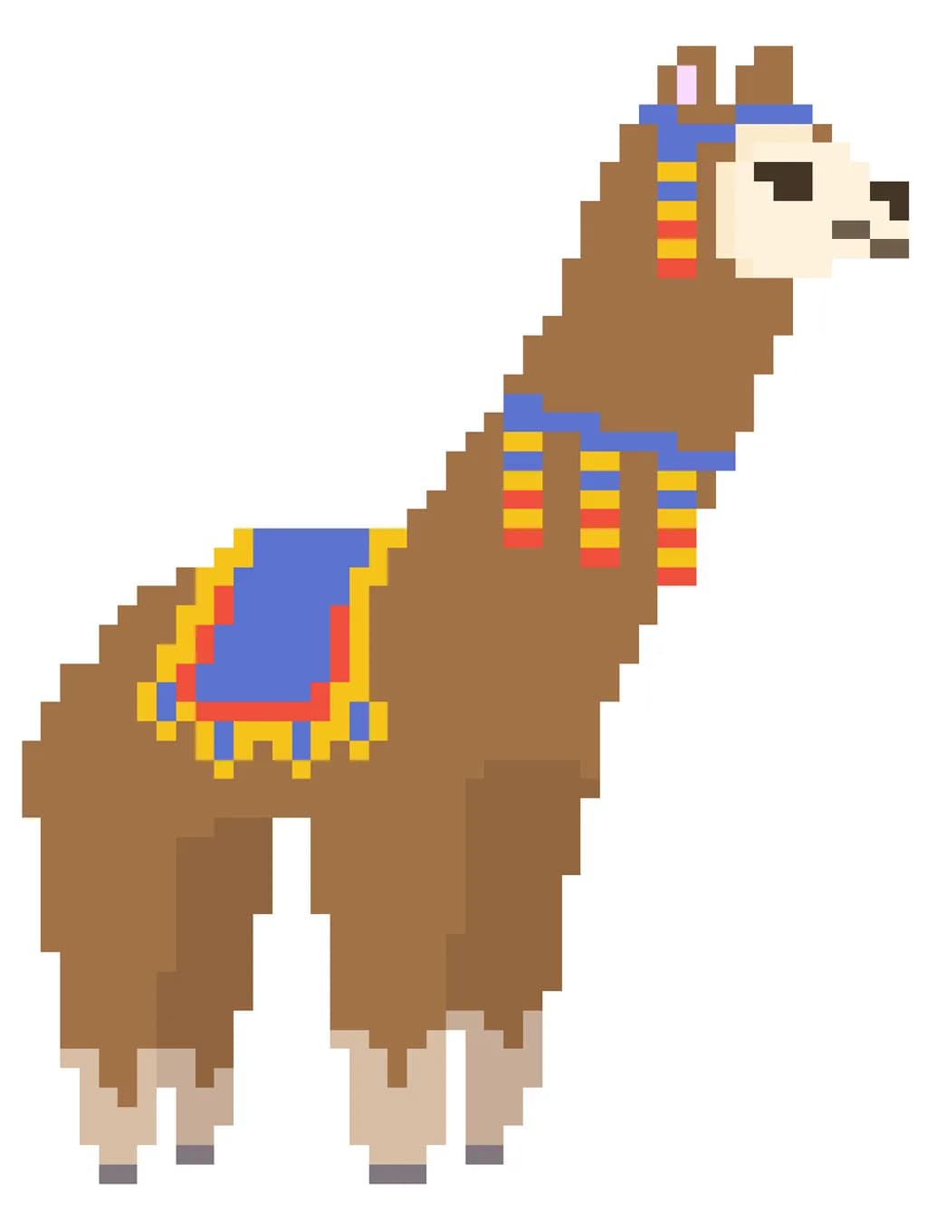 Pixelated Llama Regal