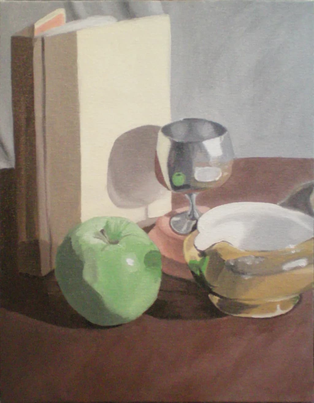 Still Life with Apple and Glass