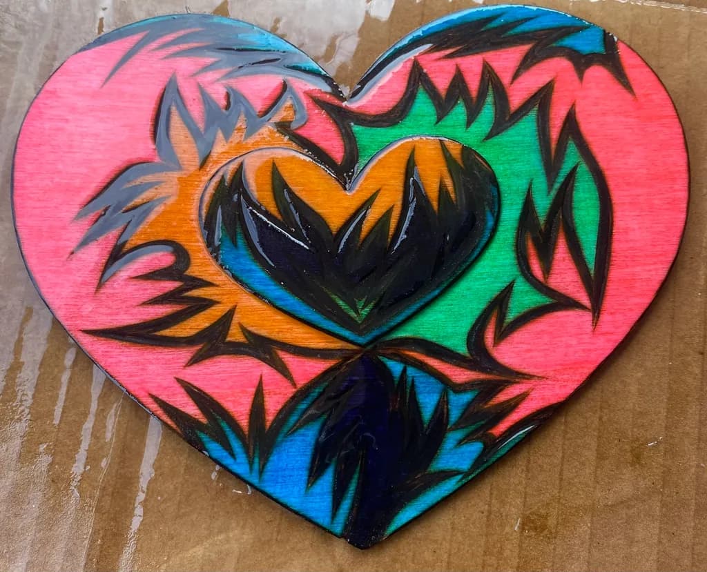 Flameburst Heart