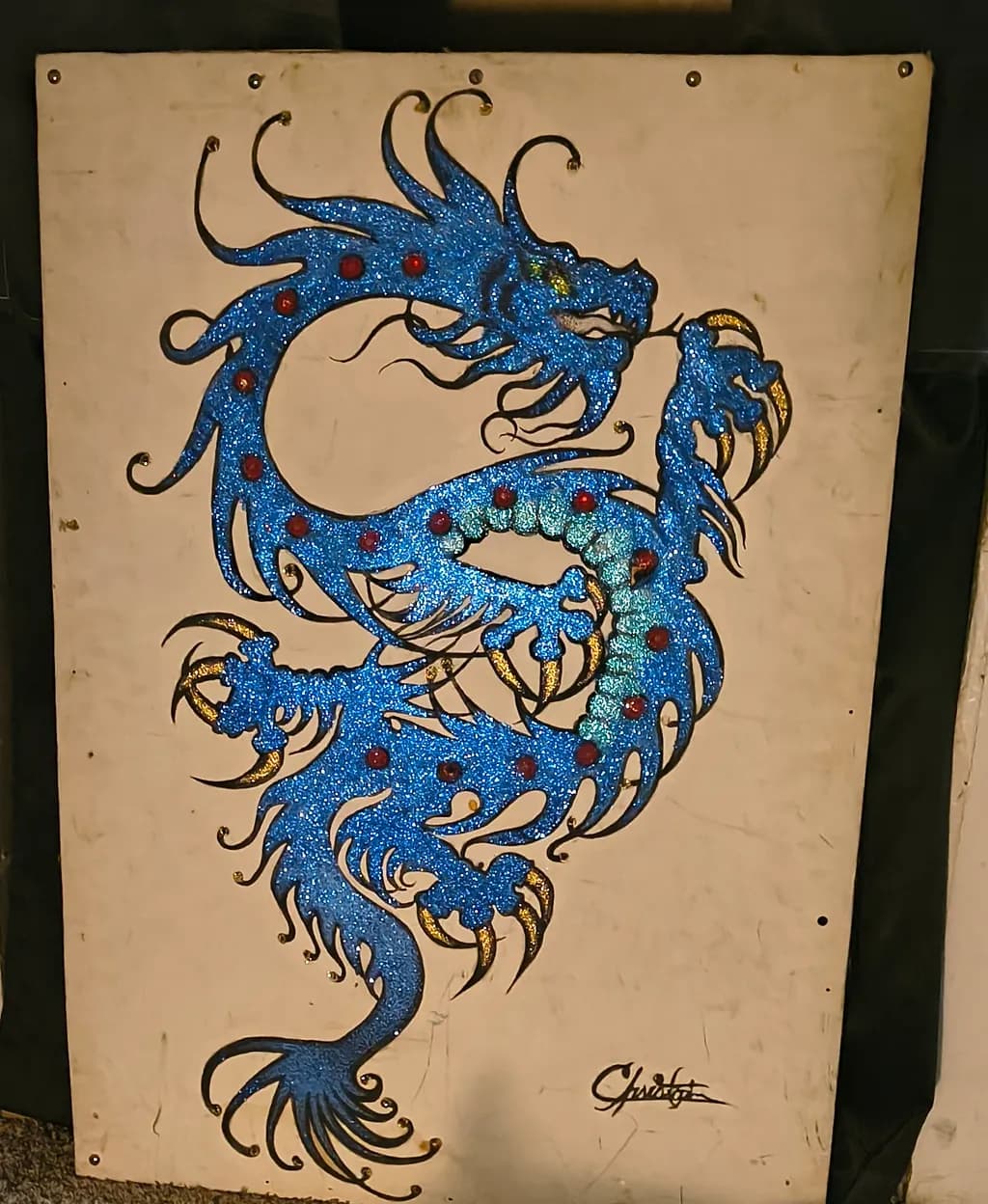 Glittering Blue Dragon