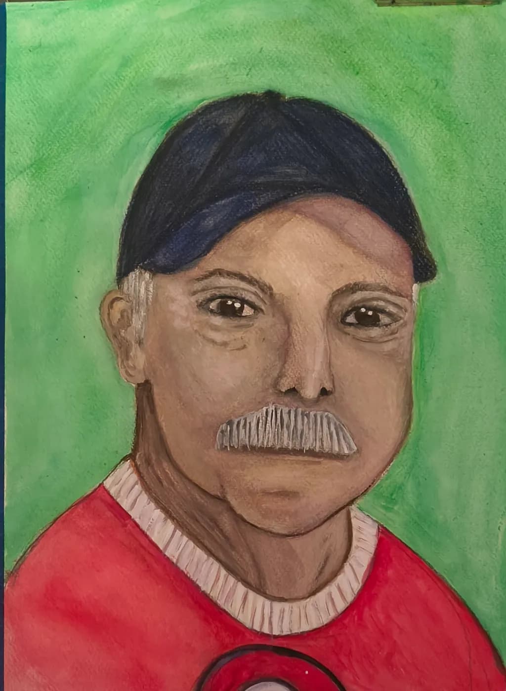 Man with Cap and Mustache