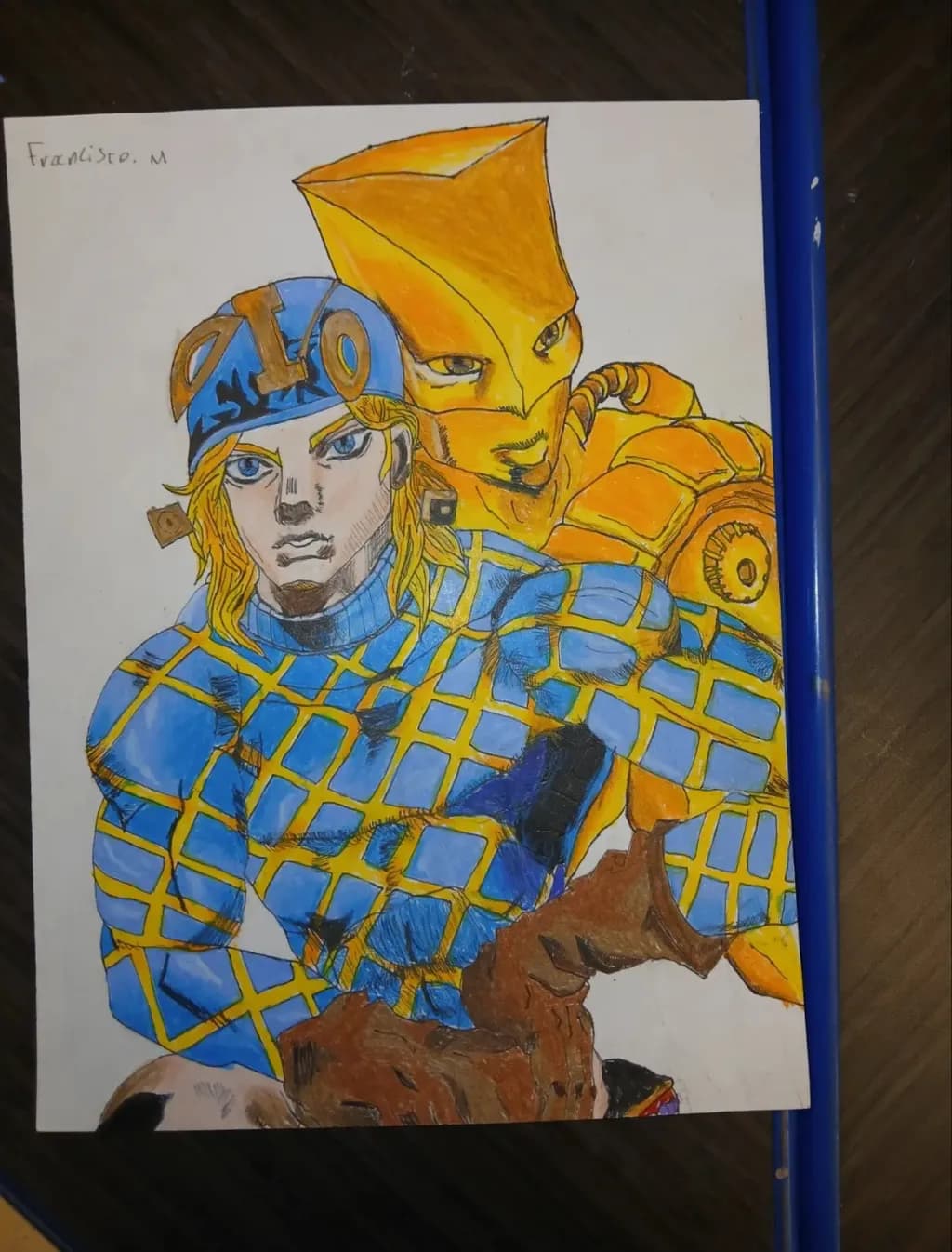 Blue and Gold Stand