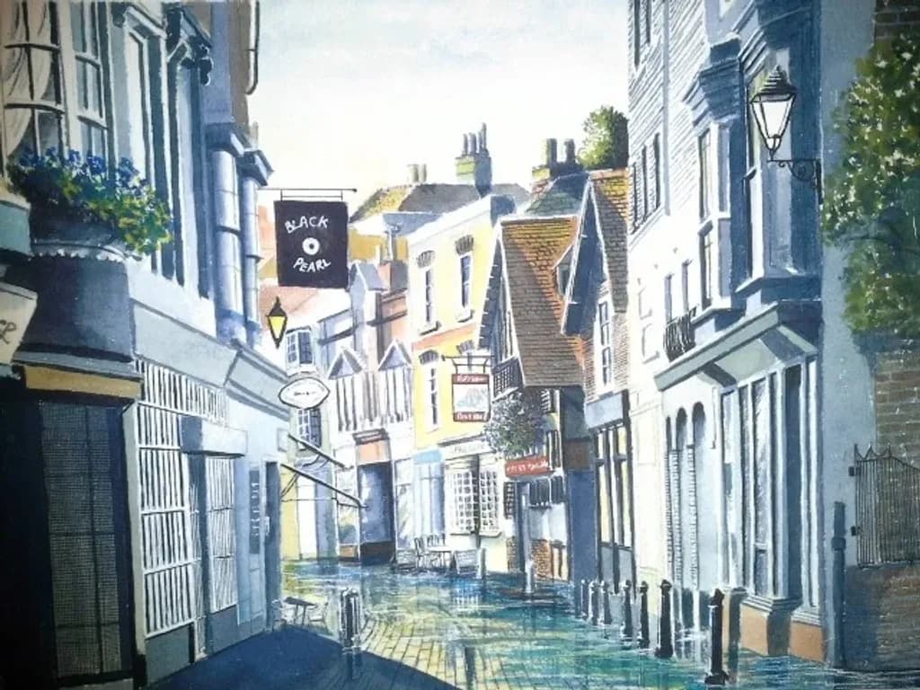 Flooded Alleyway