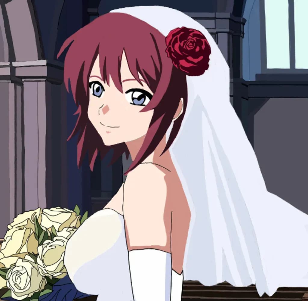 Rose Veil Bride