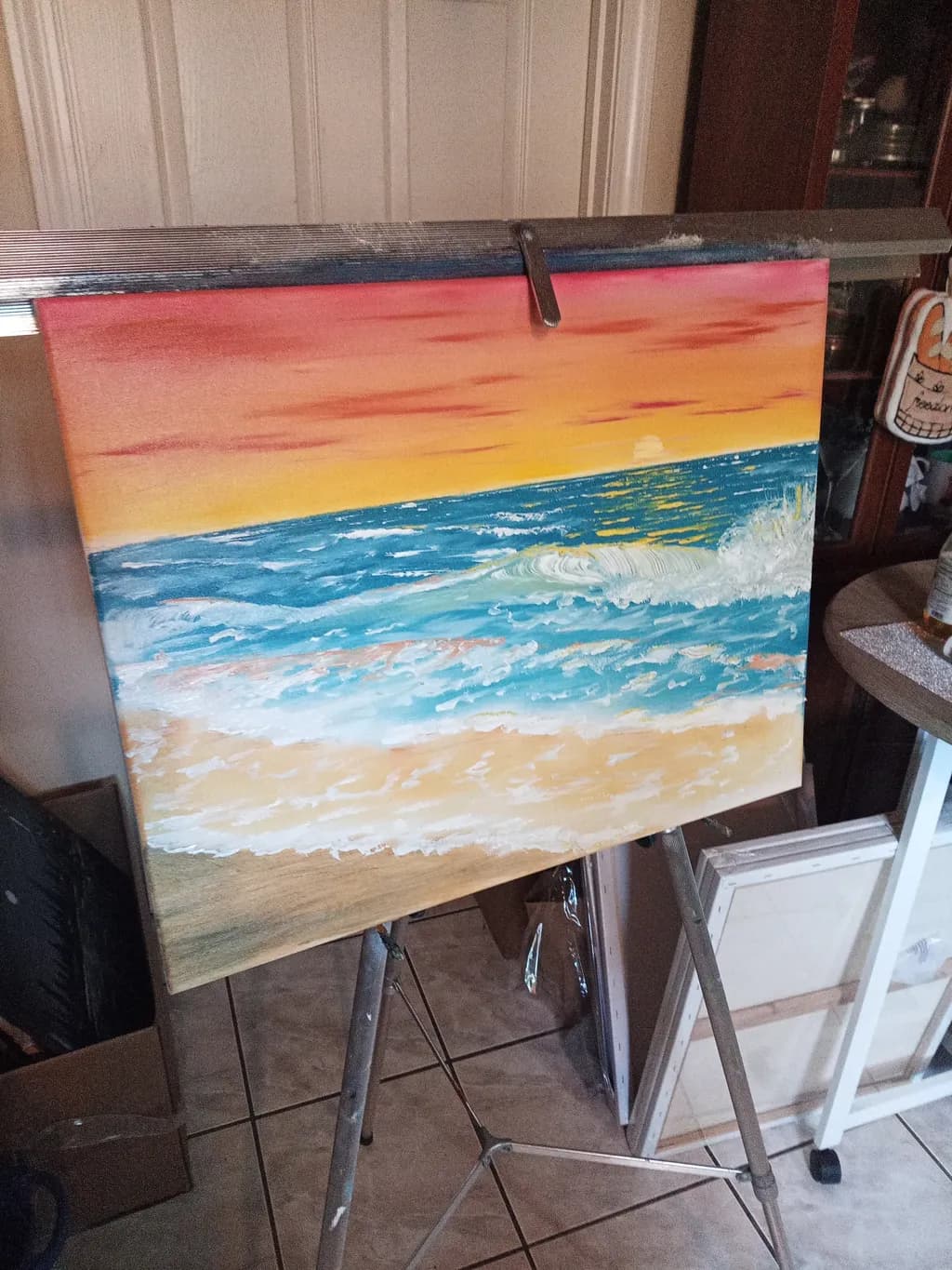 Ocean Sunset Waves