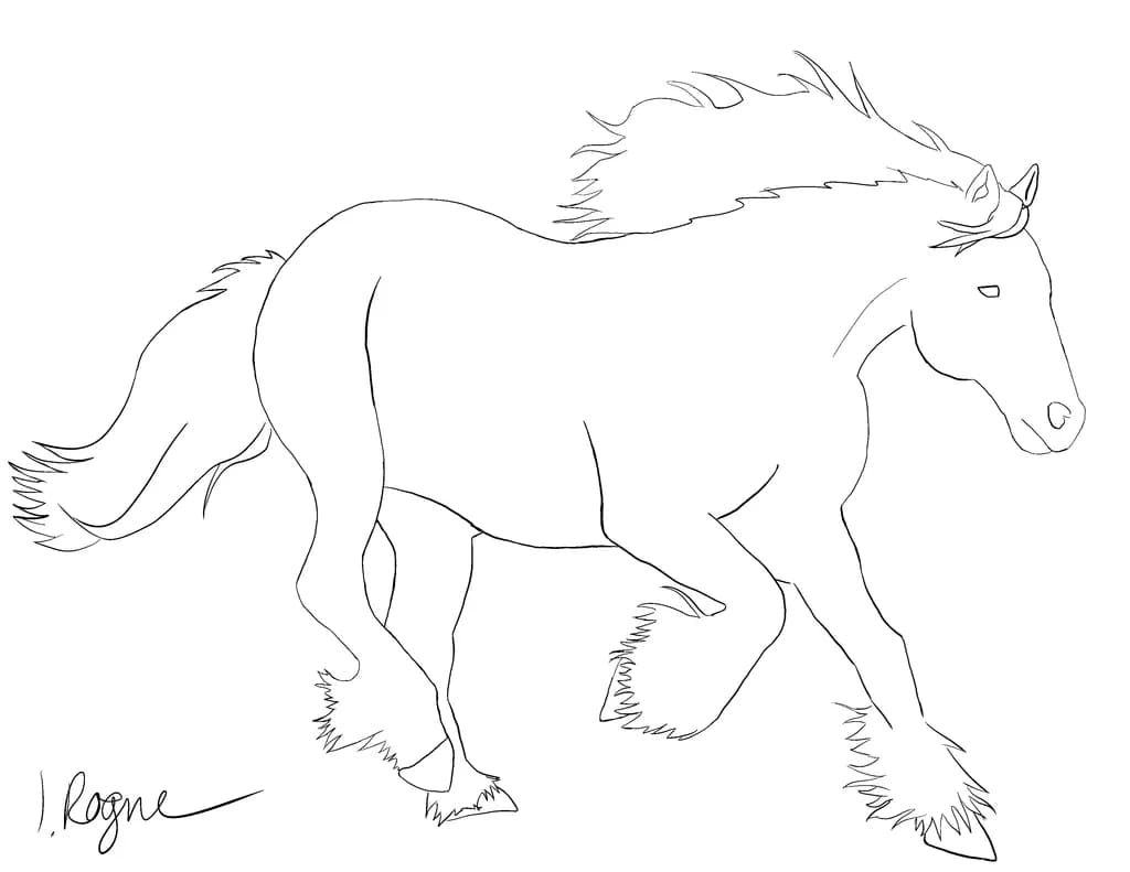 Galloping Outline