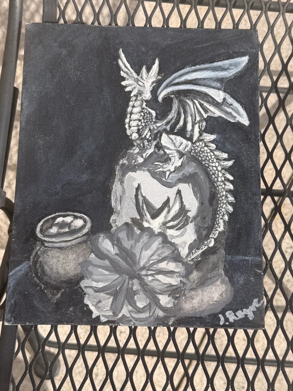 Monochrome Dragon Blossom