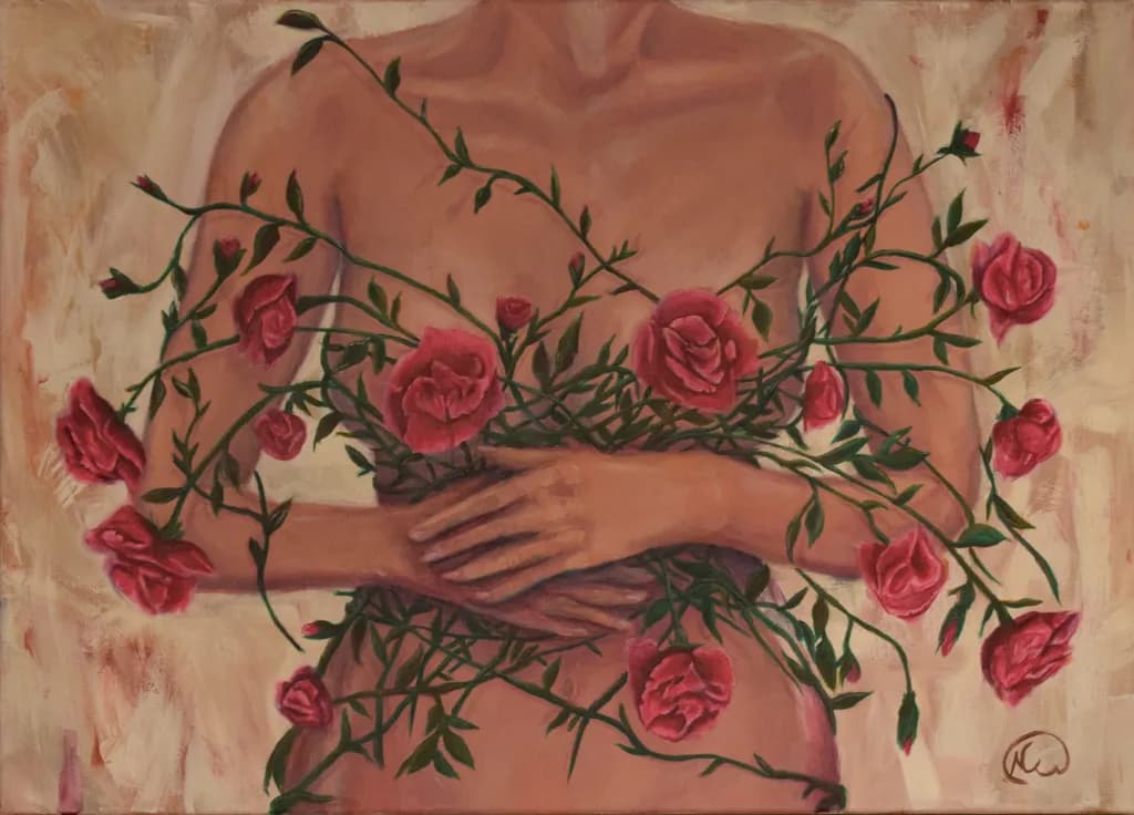 Intertwined Roses