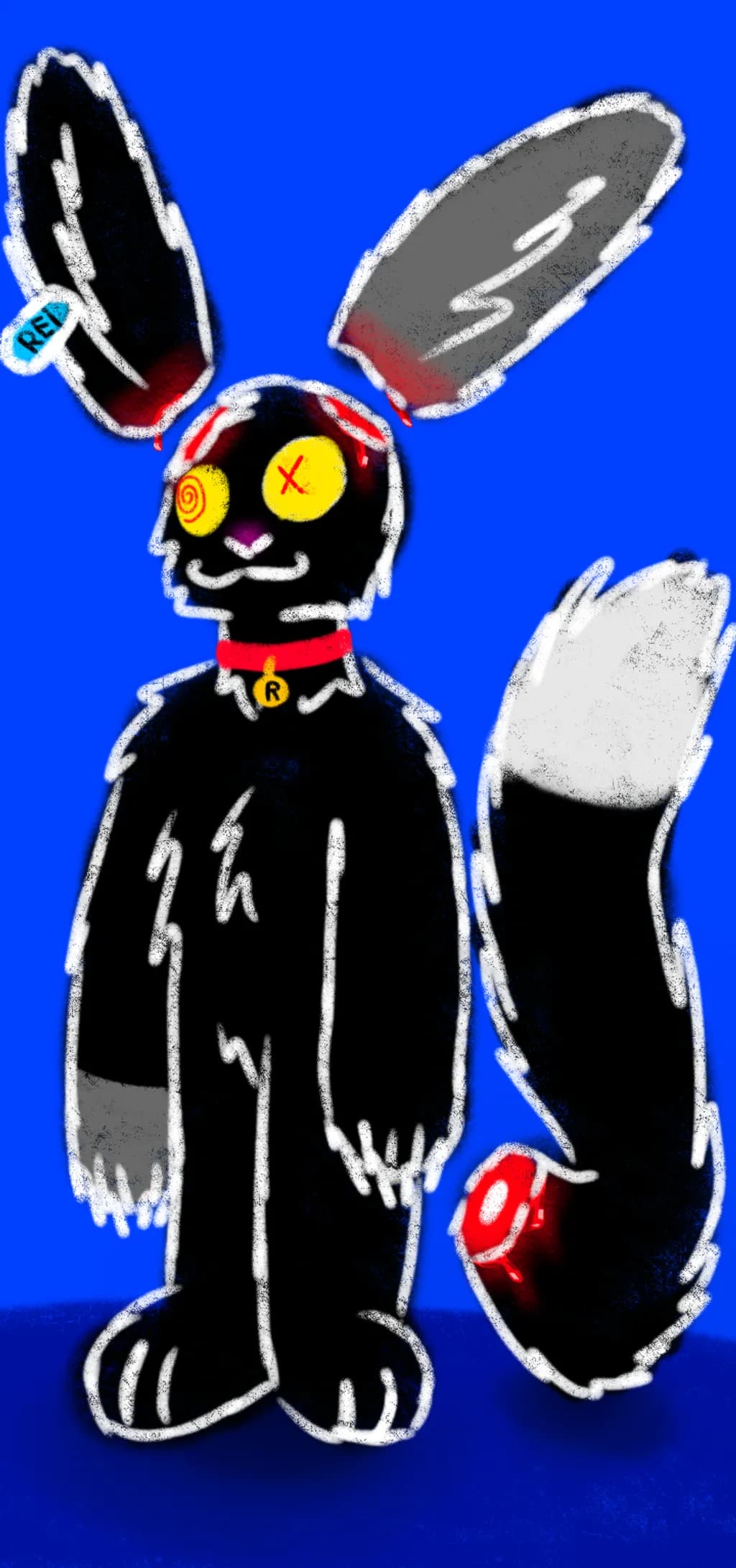 Neon Rabbit Mischief