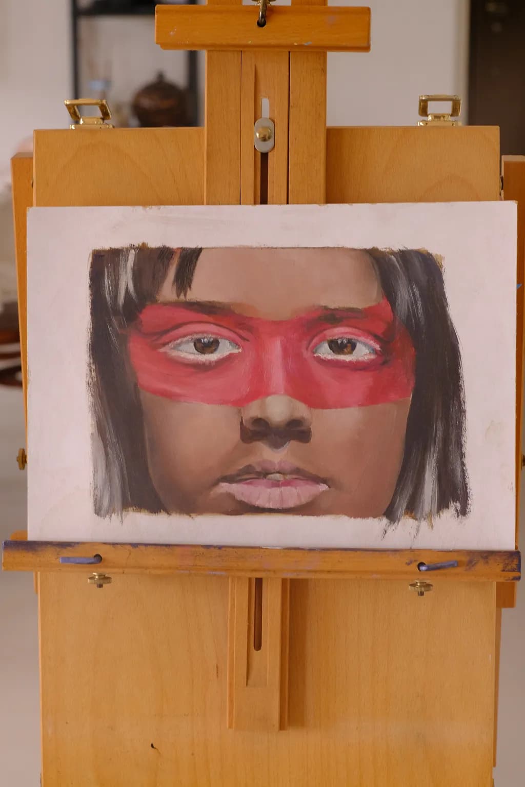 Red Mask Portrait