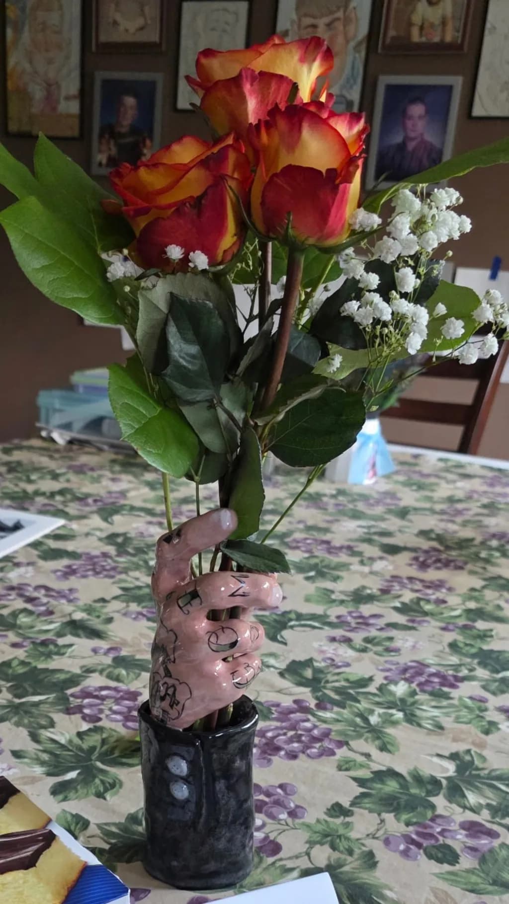 Tattooed Hand Bouquet