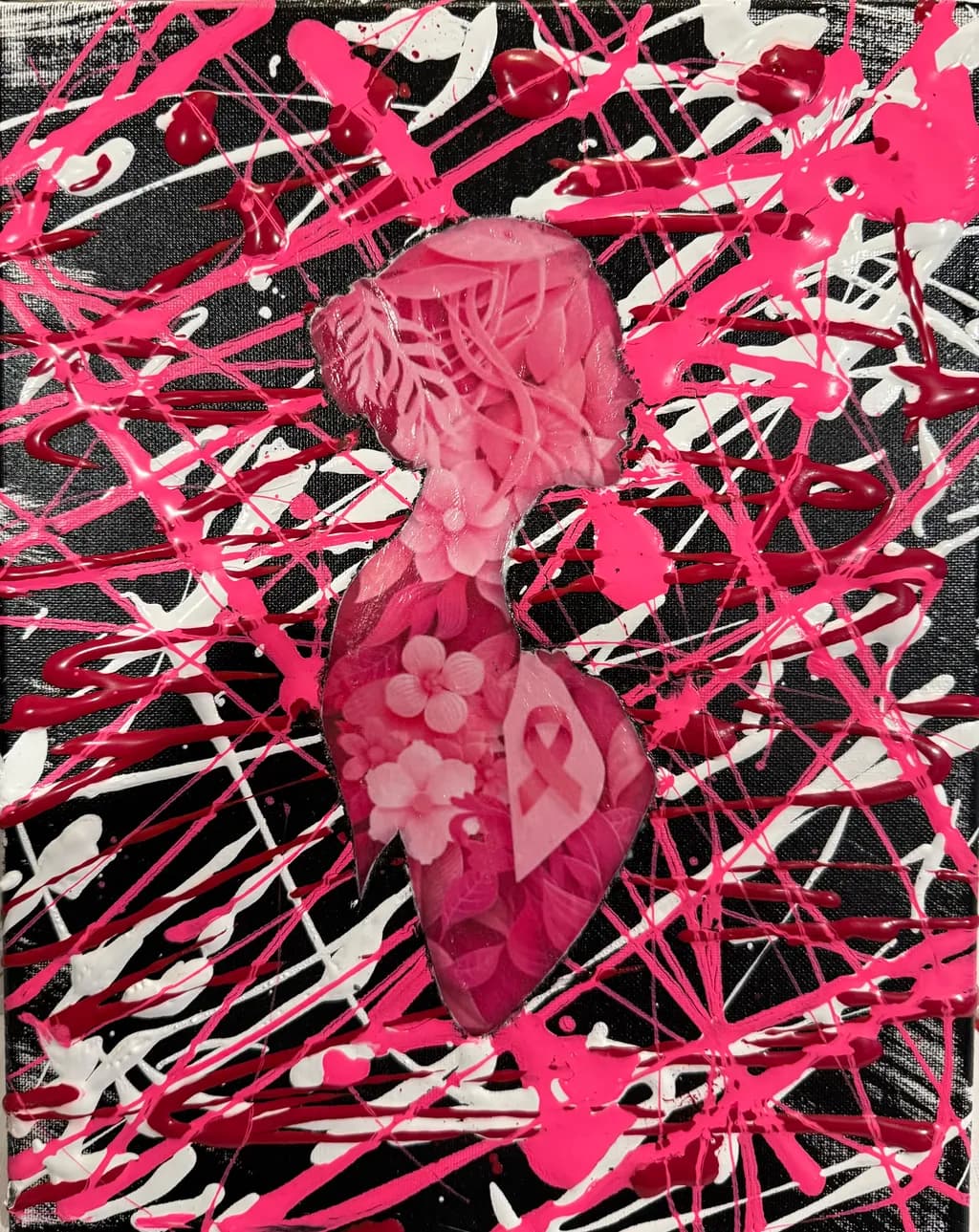Pink Ribbon Silhouette