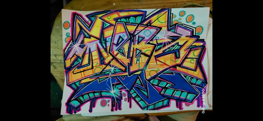 Abstract Neon Geometry