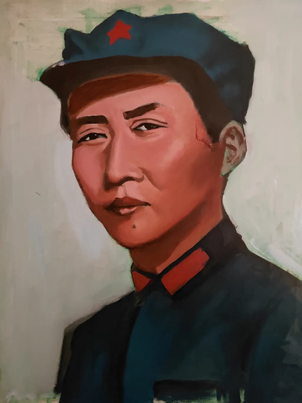 Portrait with Red Star