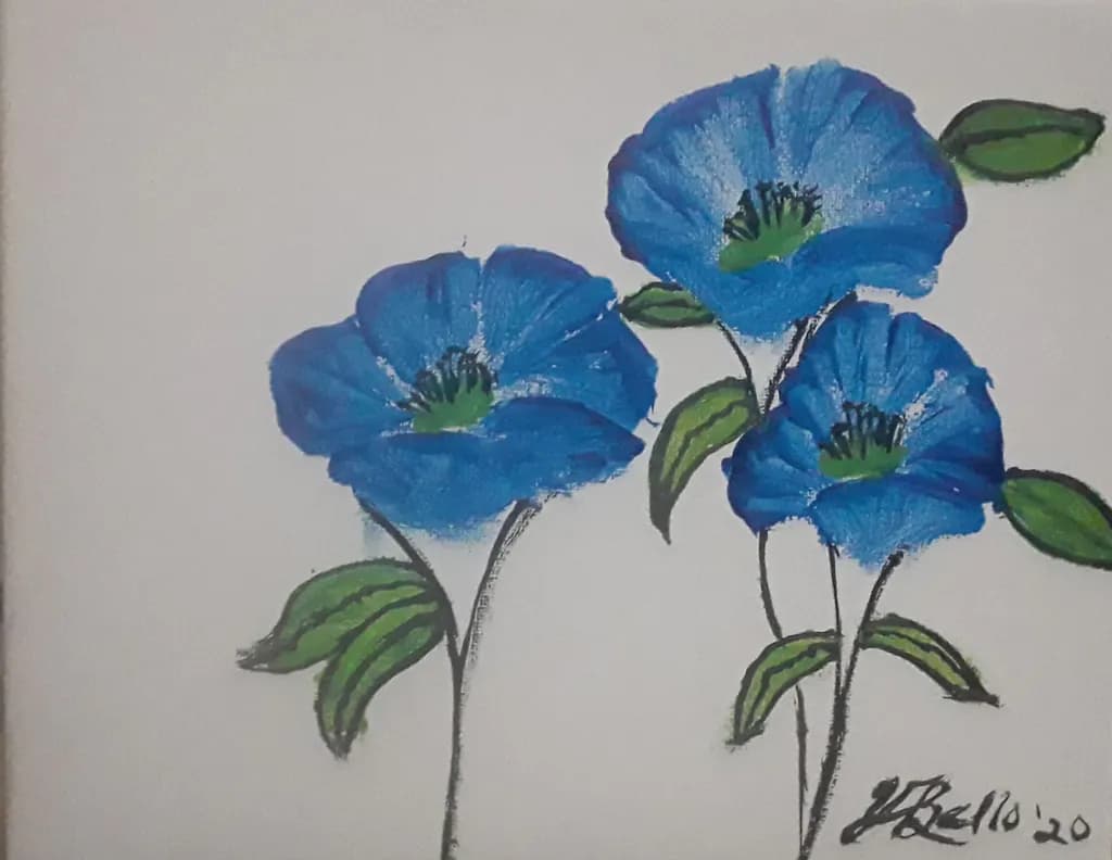 Blue Trio Bloom