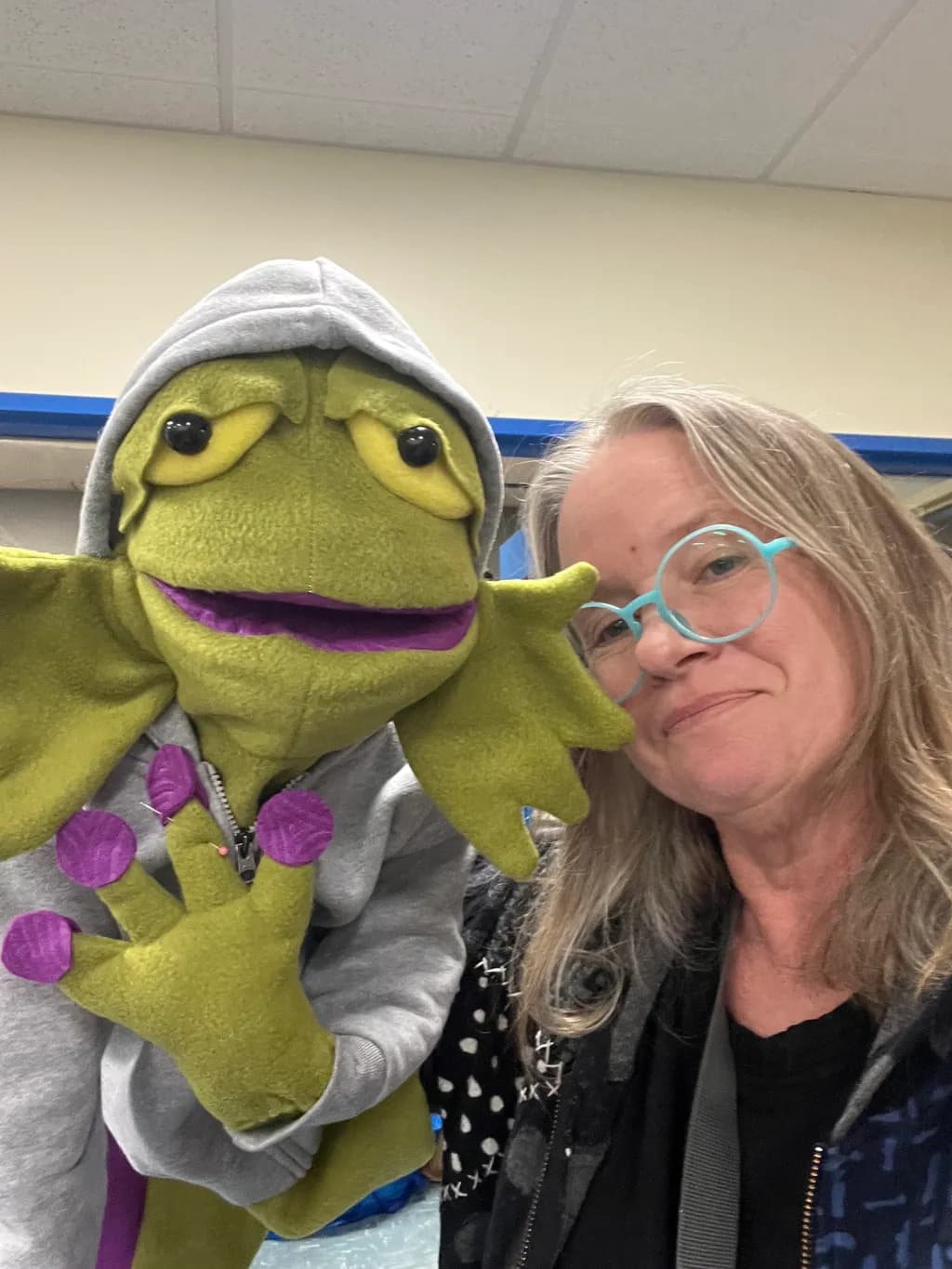 Hooded Muppet Duo
