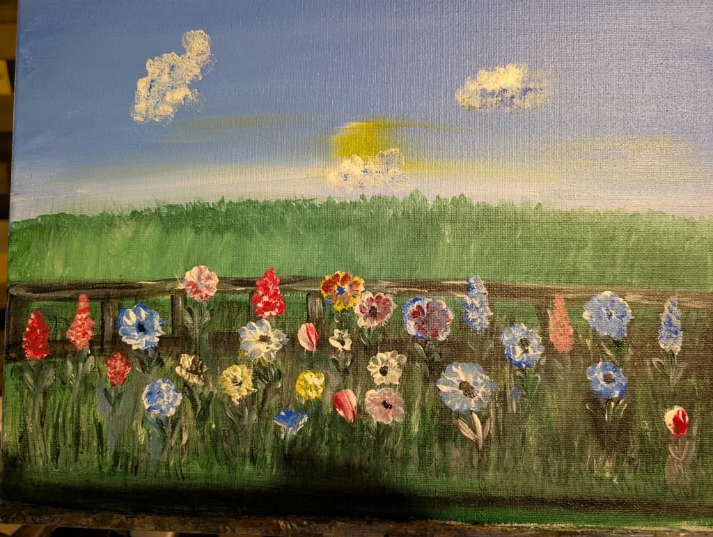 Garden Fence Blooms