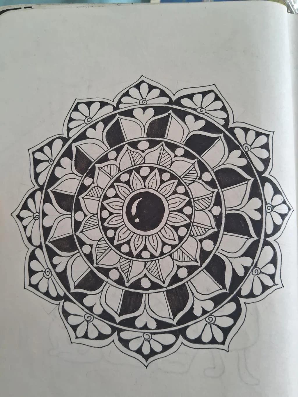Black and White Mandala