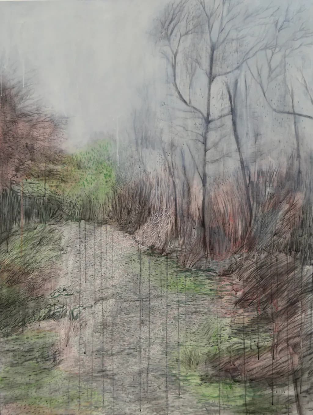 Misty Woodland Path