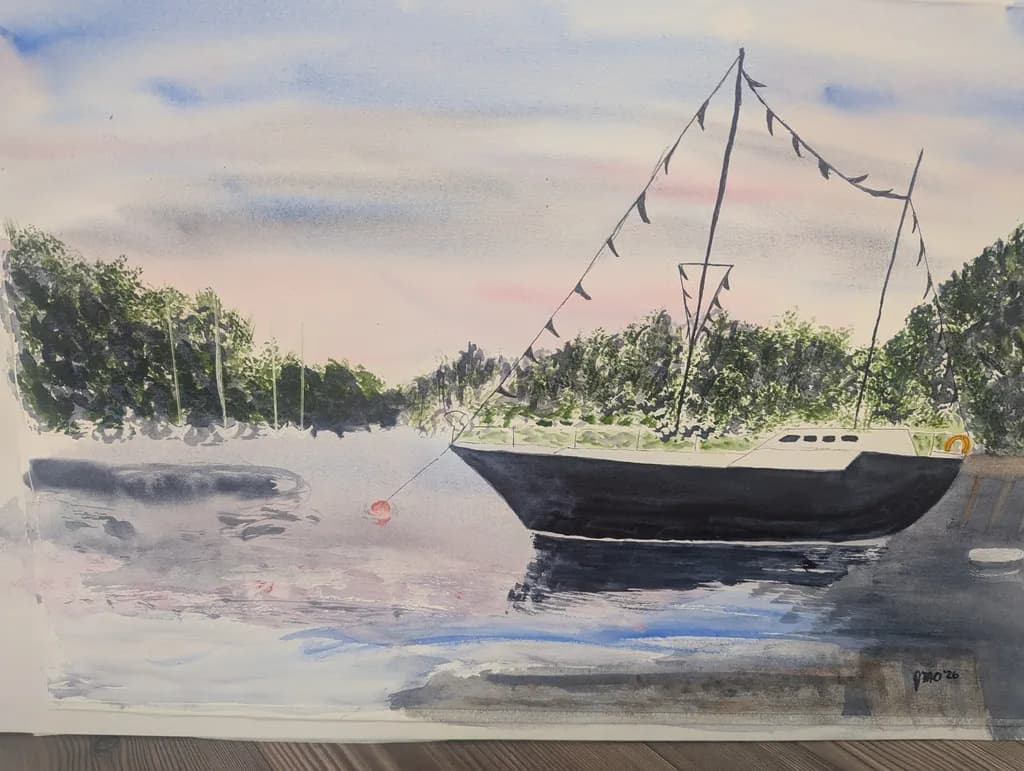 Sailboat at Dusk