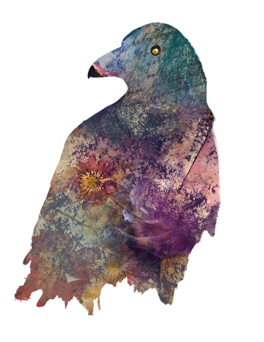 Floral Raven