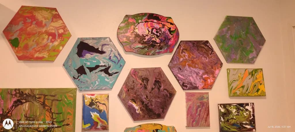 Hexagonal Flow Patterns