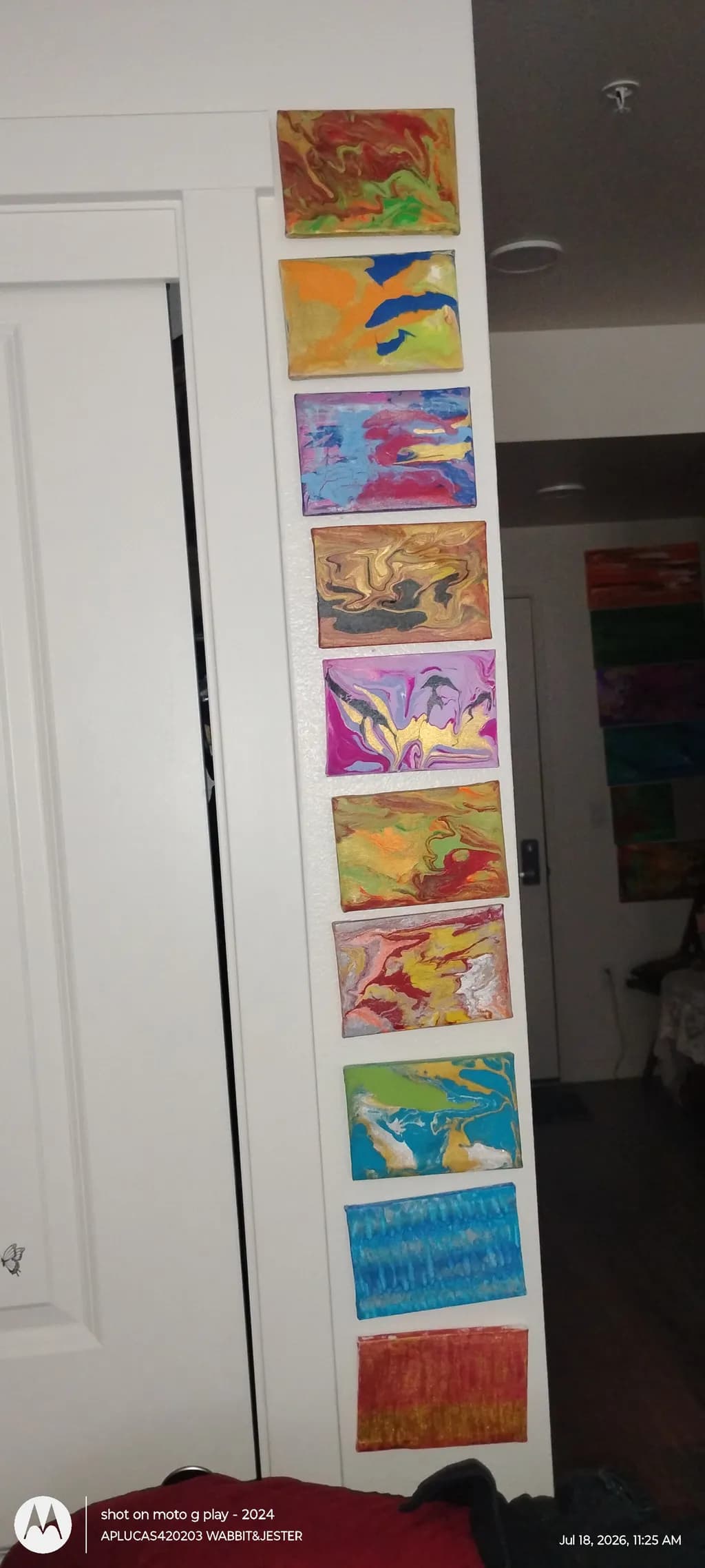 Vertical Color Strokes