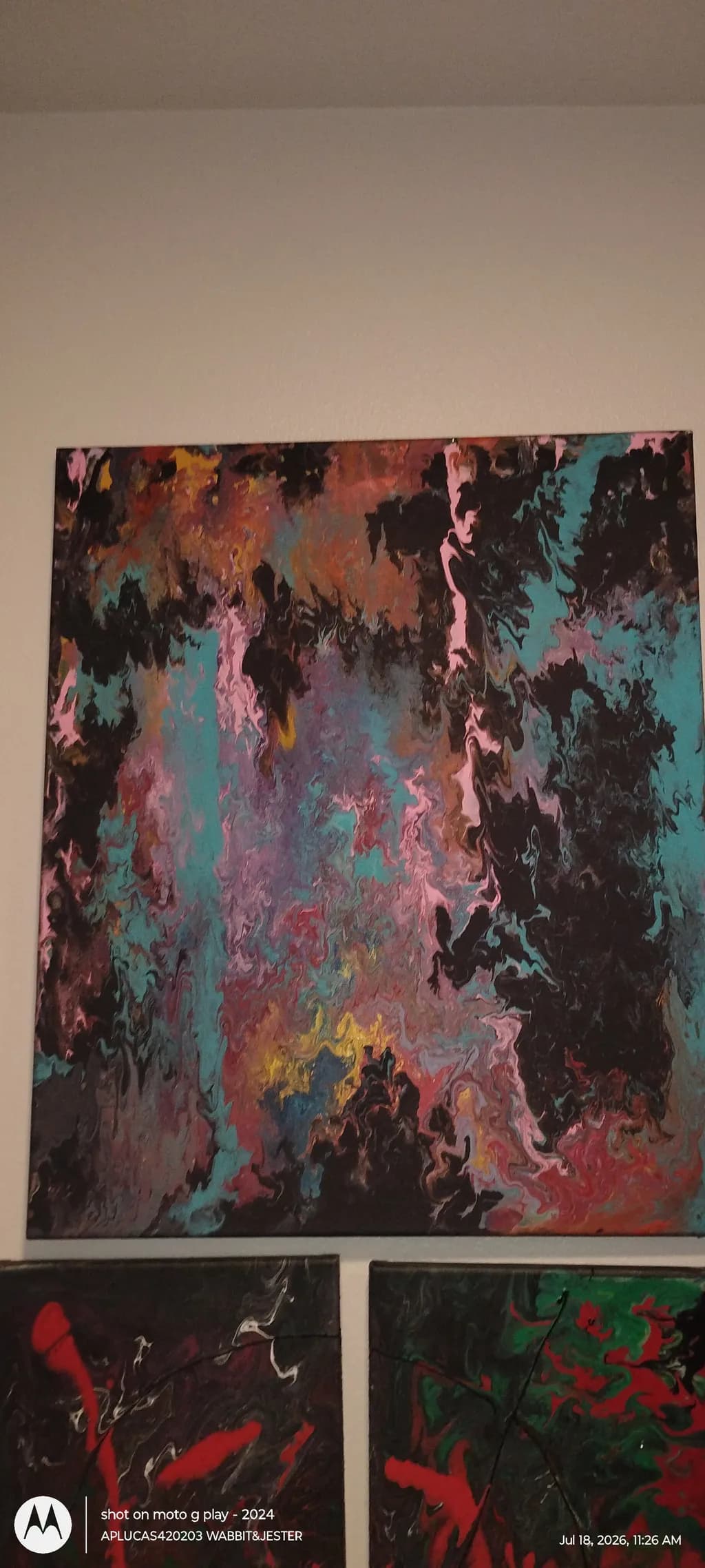 Abstract Swirl Canvas