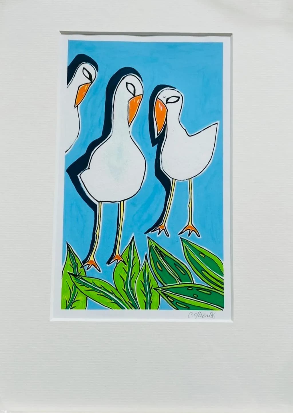 Three White Birds