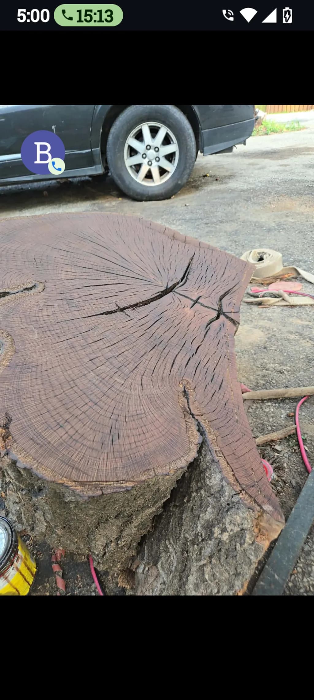 Aged Timber Crosscut