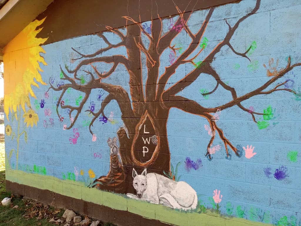 Sunlit Guardian Tree