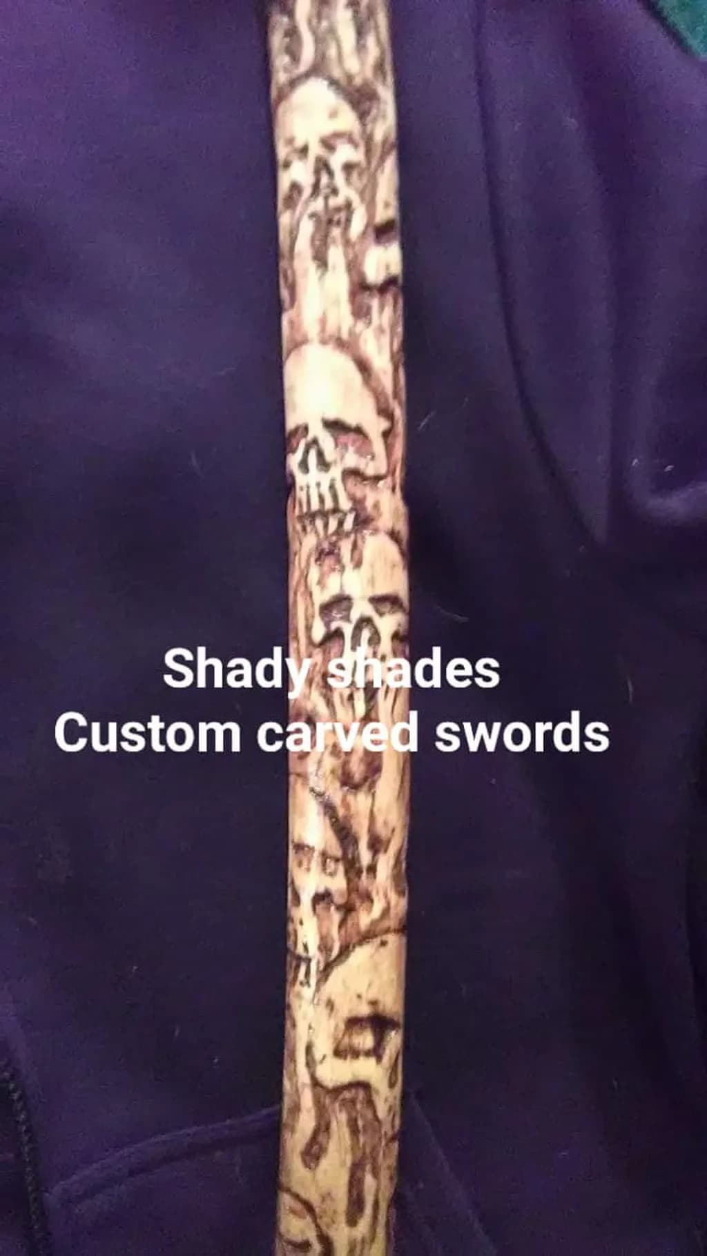 Skull Carved Staff